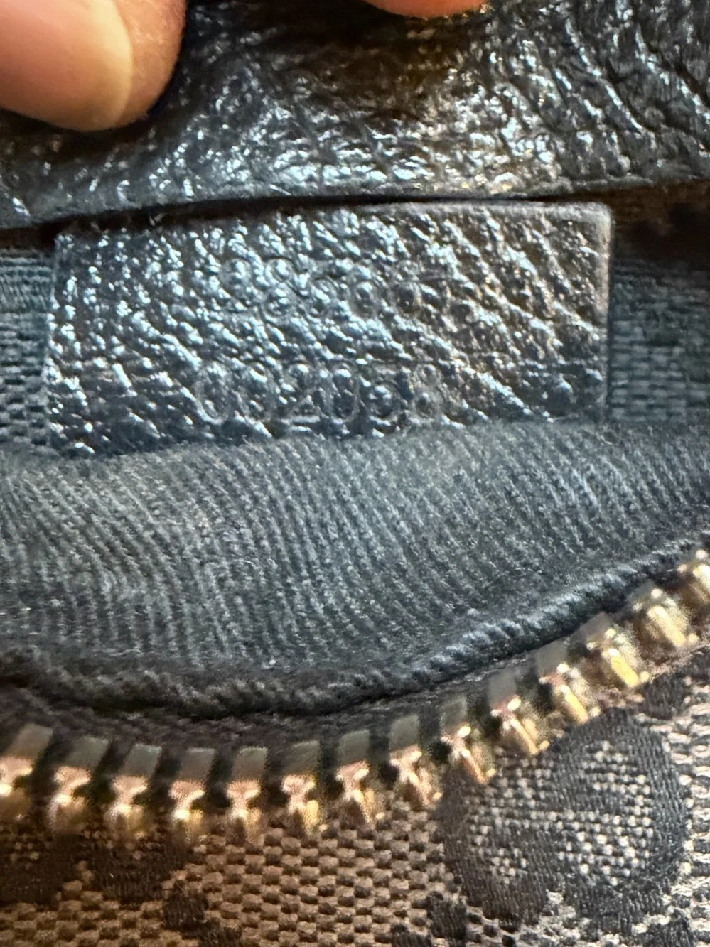 Gucci Black and Brown Monogram Belt Bag